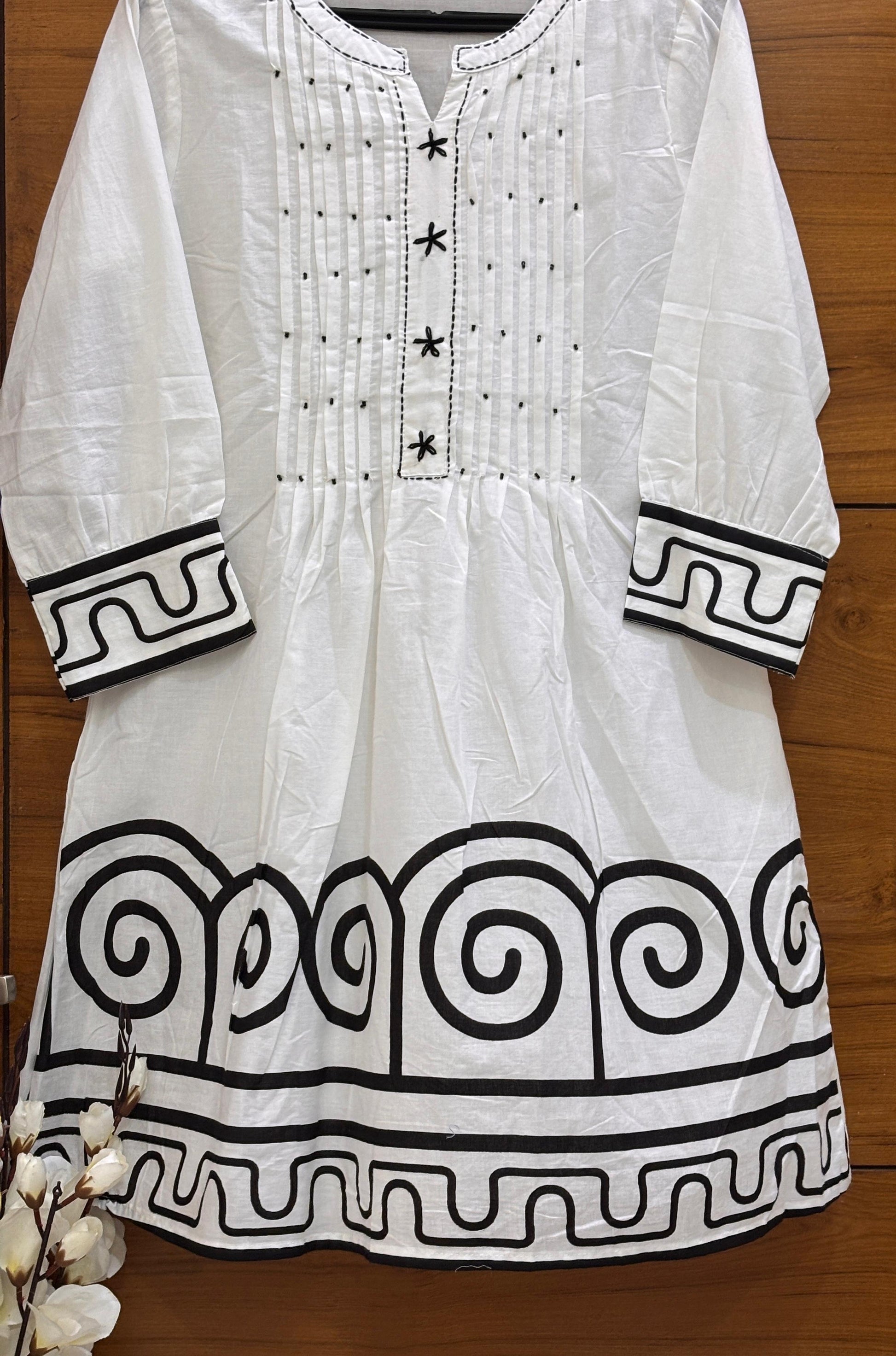 White and Black Coord Set.