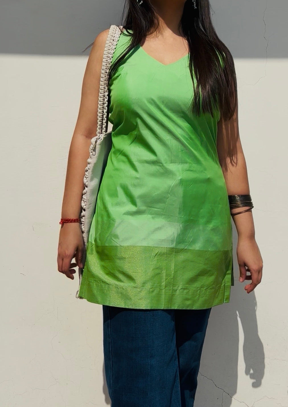 The Massakkali Corset Silk Kurti