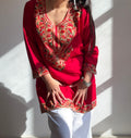 The Afreen Kashmiri Woolen Short Kurta