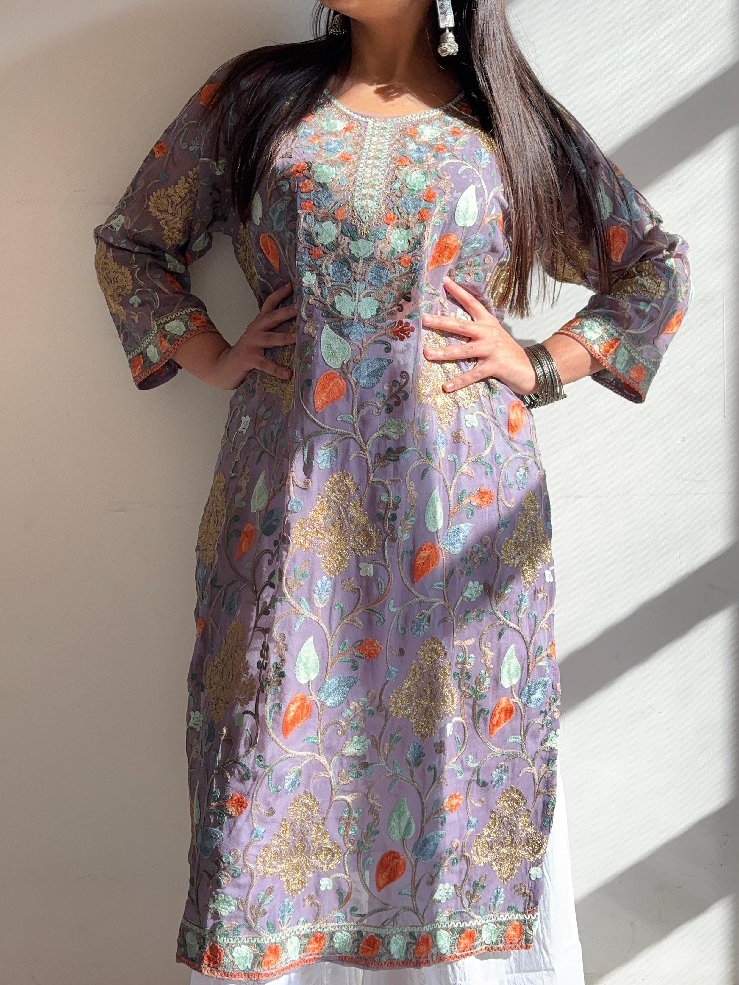 The Shy Kashmiri Georgette Kurta