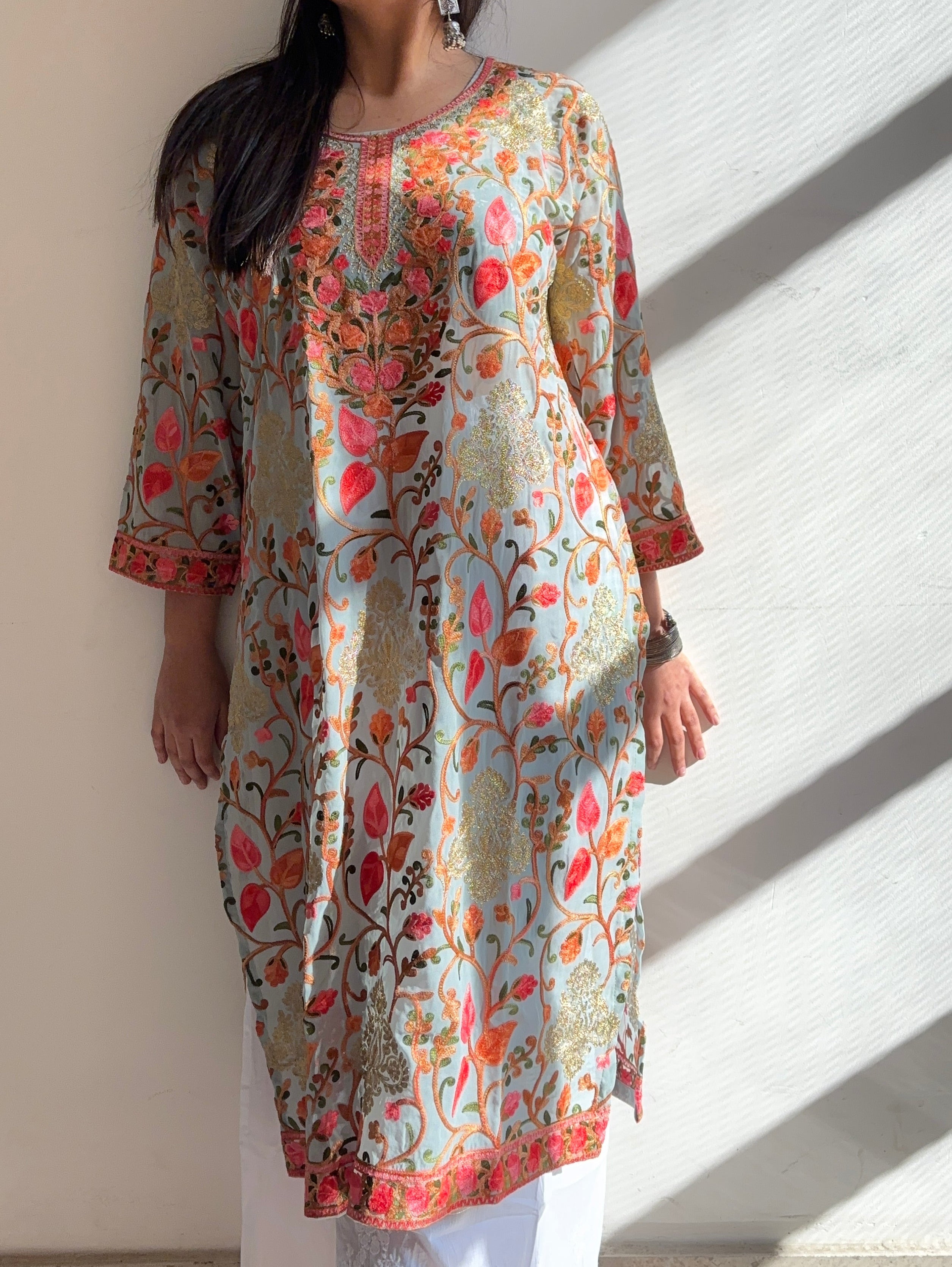 The Shy Kashmiri Georgette Kurta
