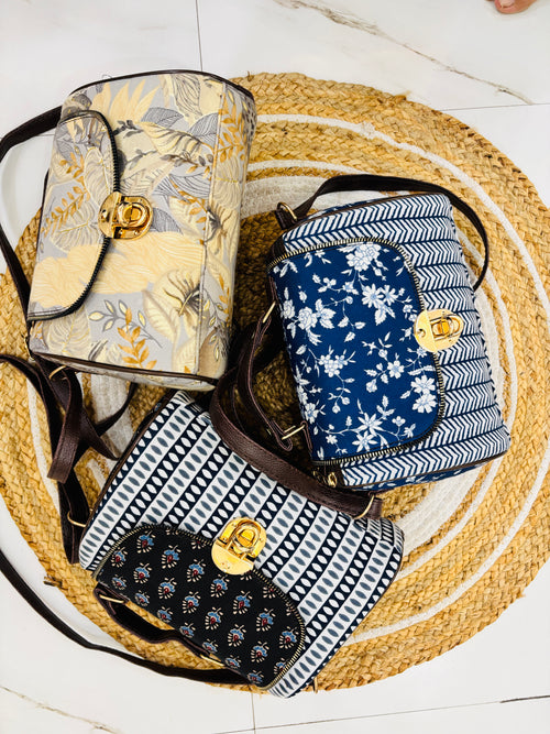 Ajrakh Print Jaipuri Handbags