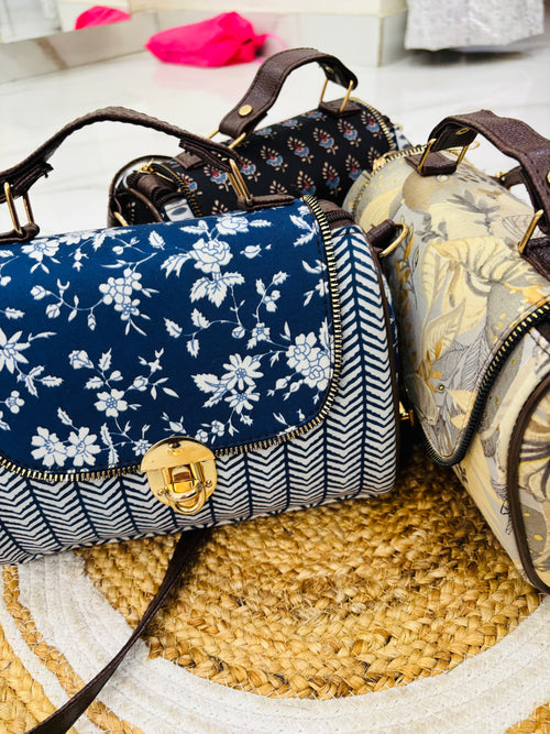 Ajrakh Print Jaipuri Handbags