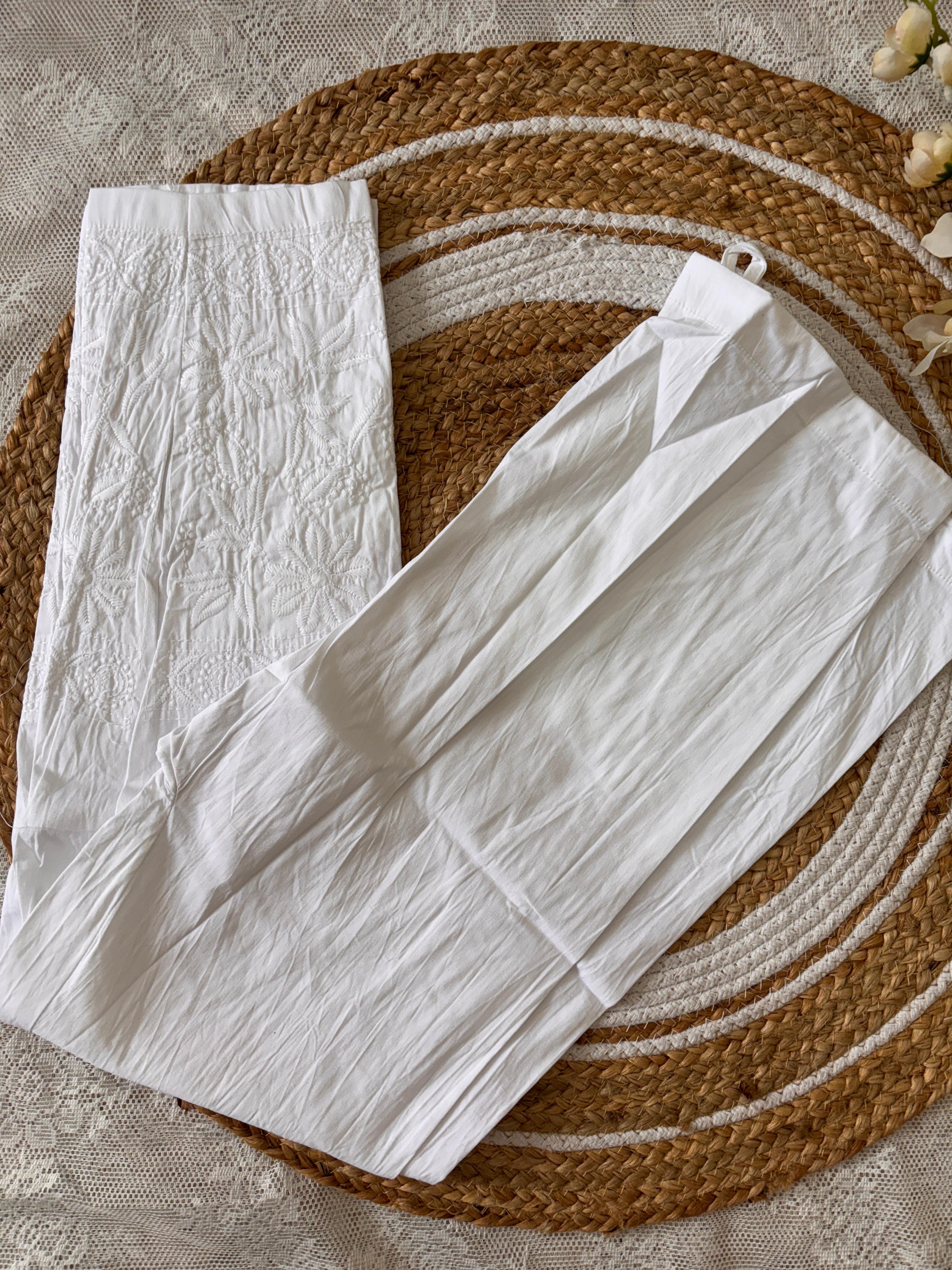 Pure Cotton Chikankari Pants