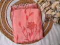 Unstitched Floral Muslin Pink Suit