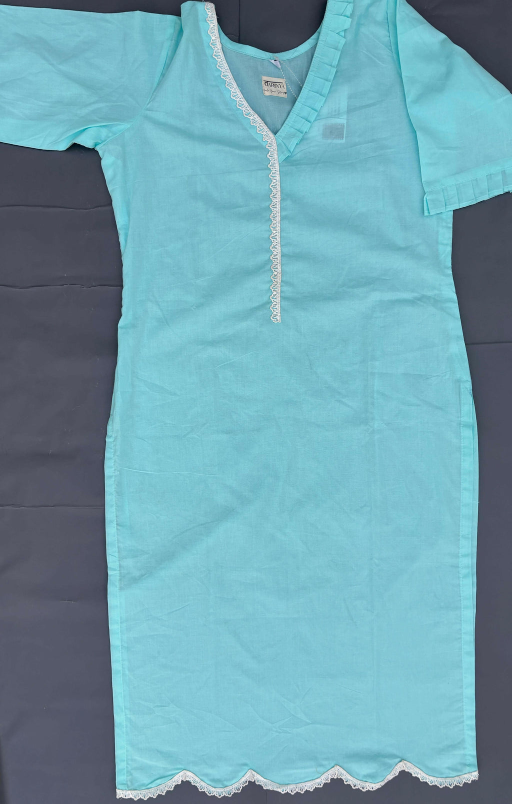 Light Blue Kurta & Pants Set.