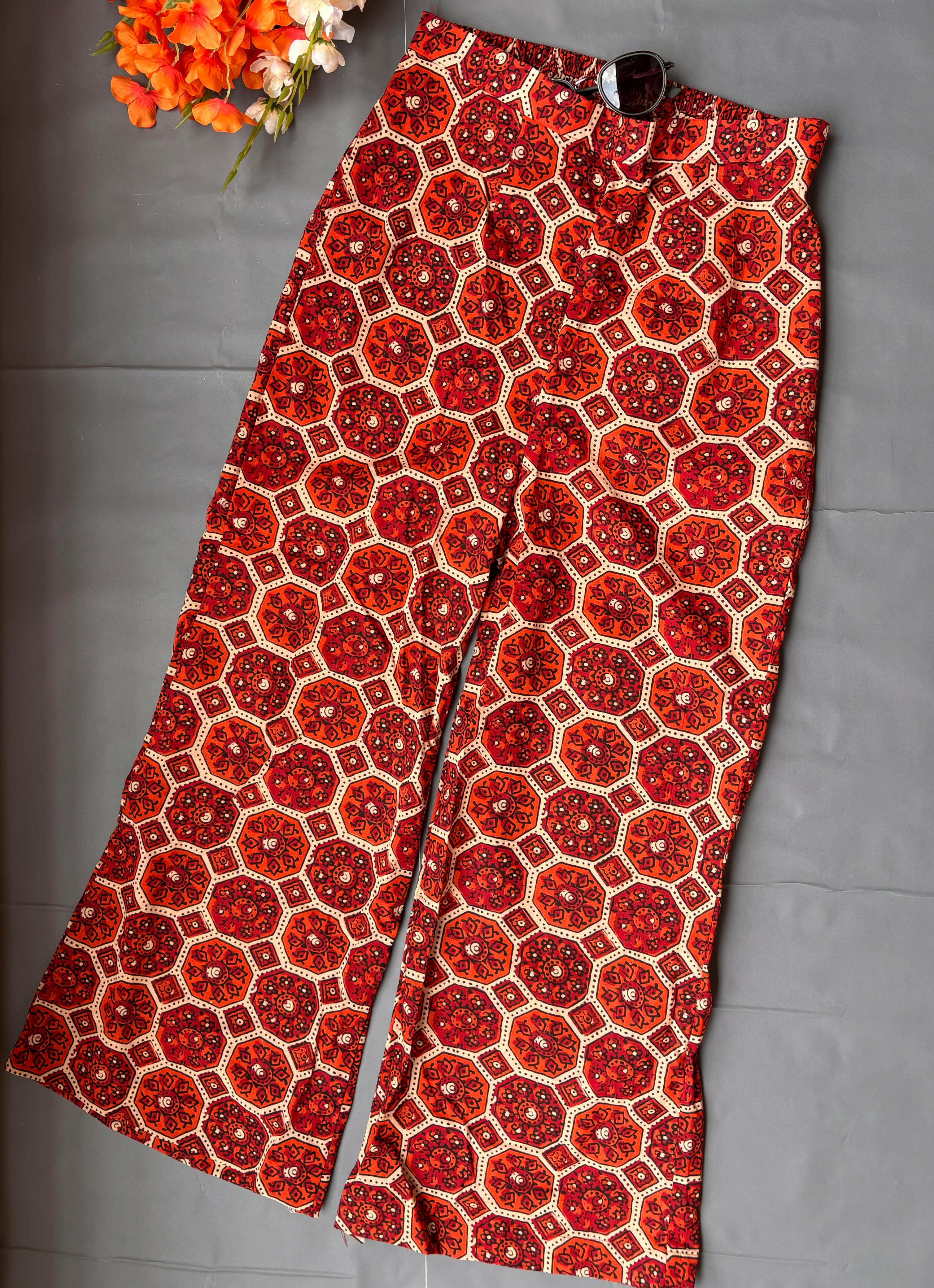 Multicoloured Crop Top & Pants Coord Set.