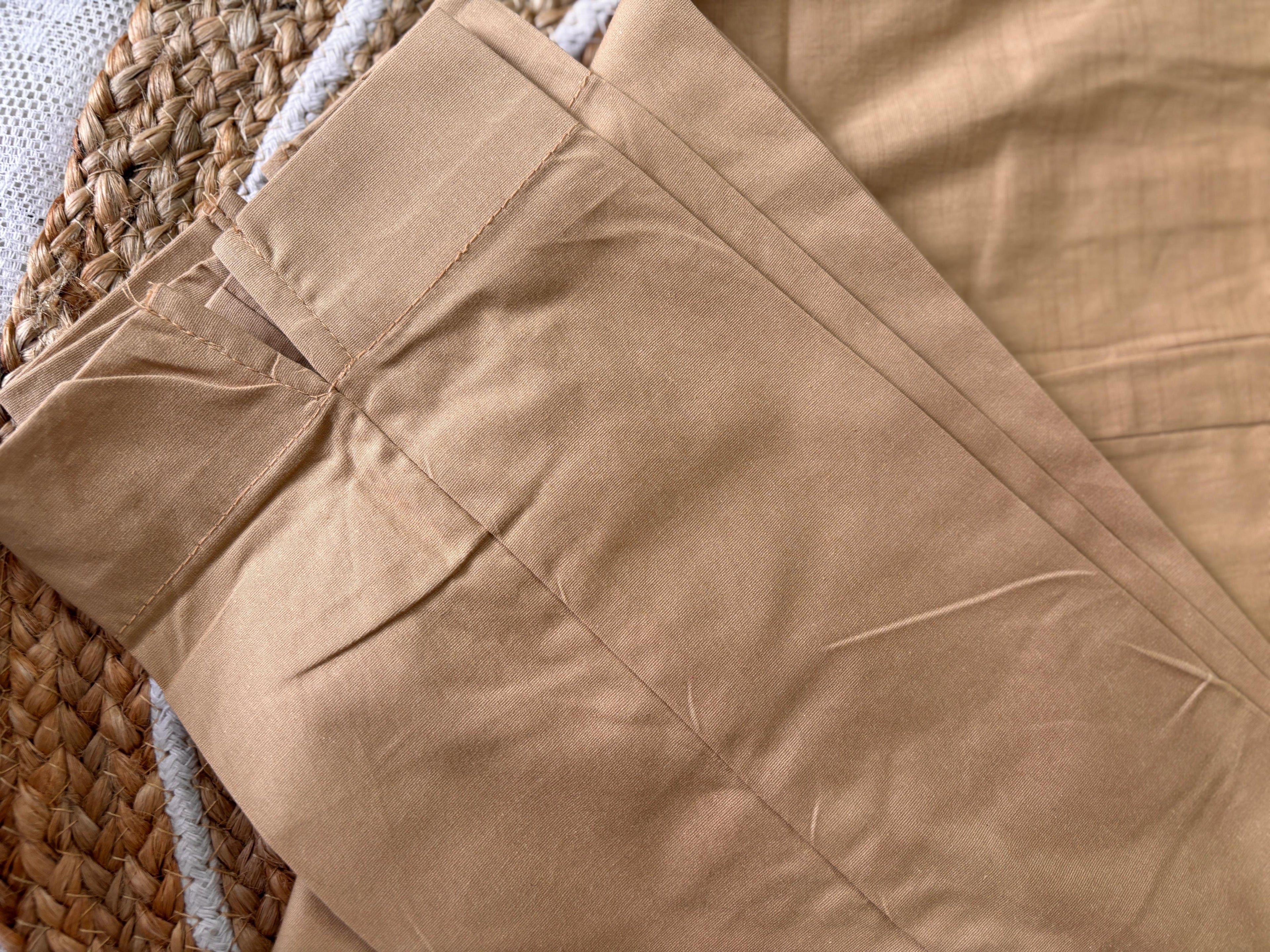 Beige Pure Cotton Pants