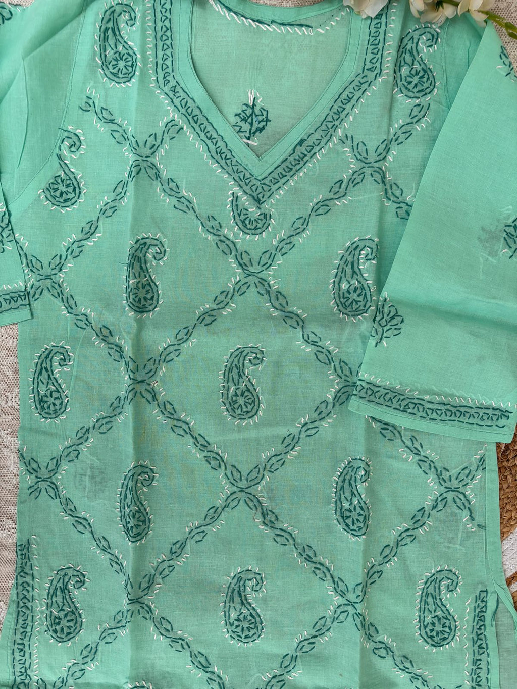 green kurta