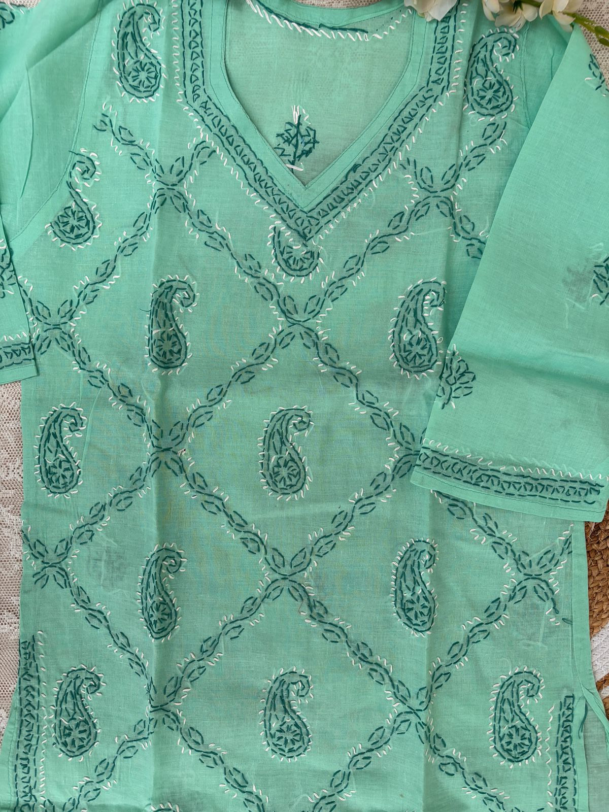 green kurta
