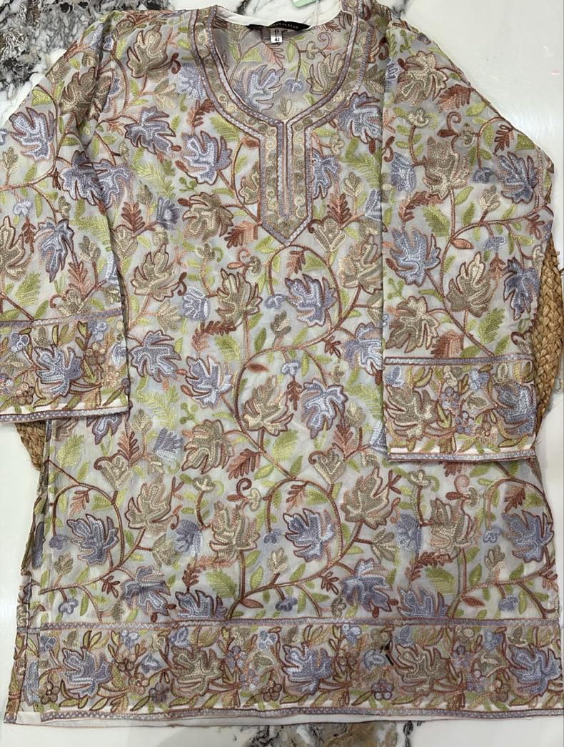 Kashmiri Georgette Short Kurta