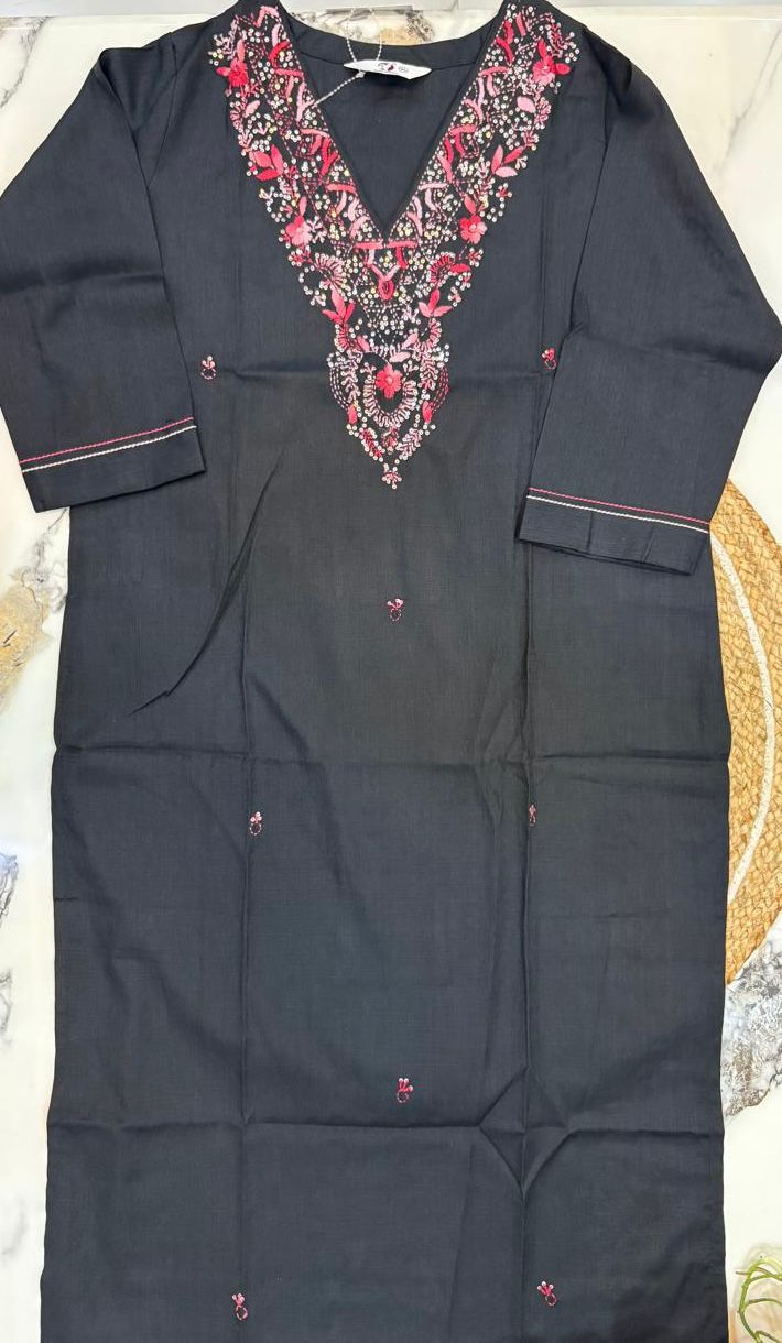 Cotton Embroidered Chic Kurta