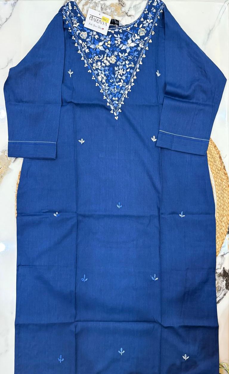 Cotton Embroidered Chic Kurta