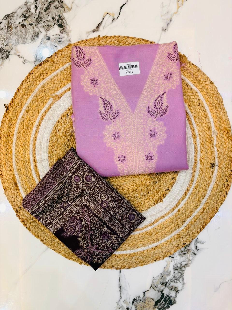 Unstitched Intricate Prints with Embroidery Woolen Suit