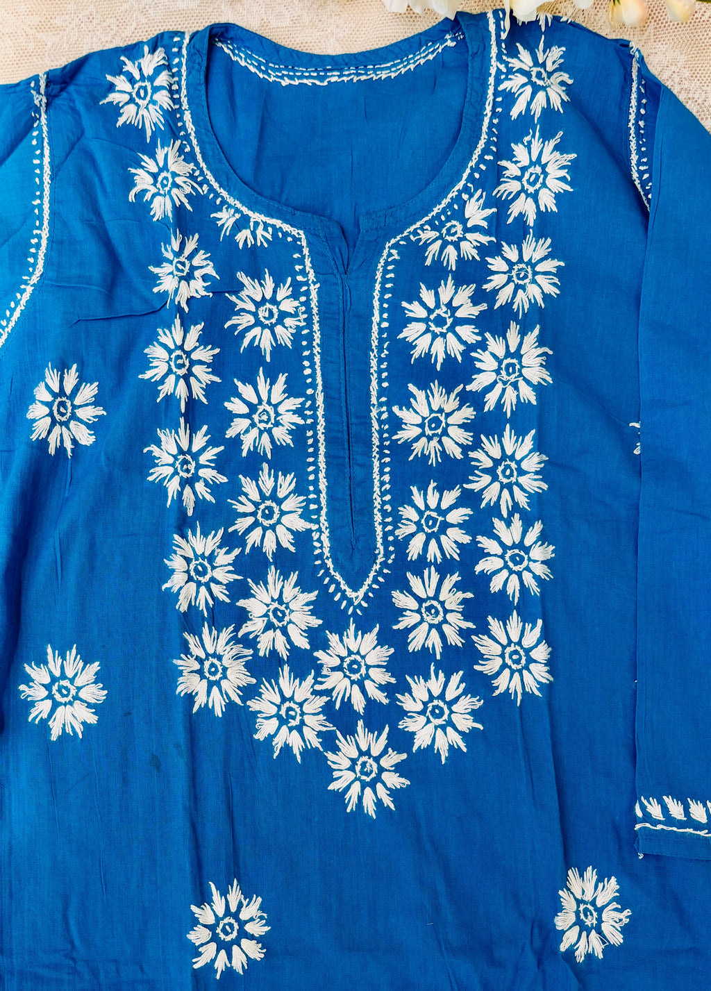 Blue Lucknowi Kurta