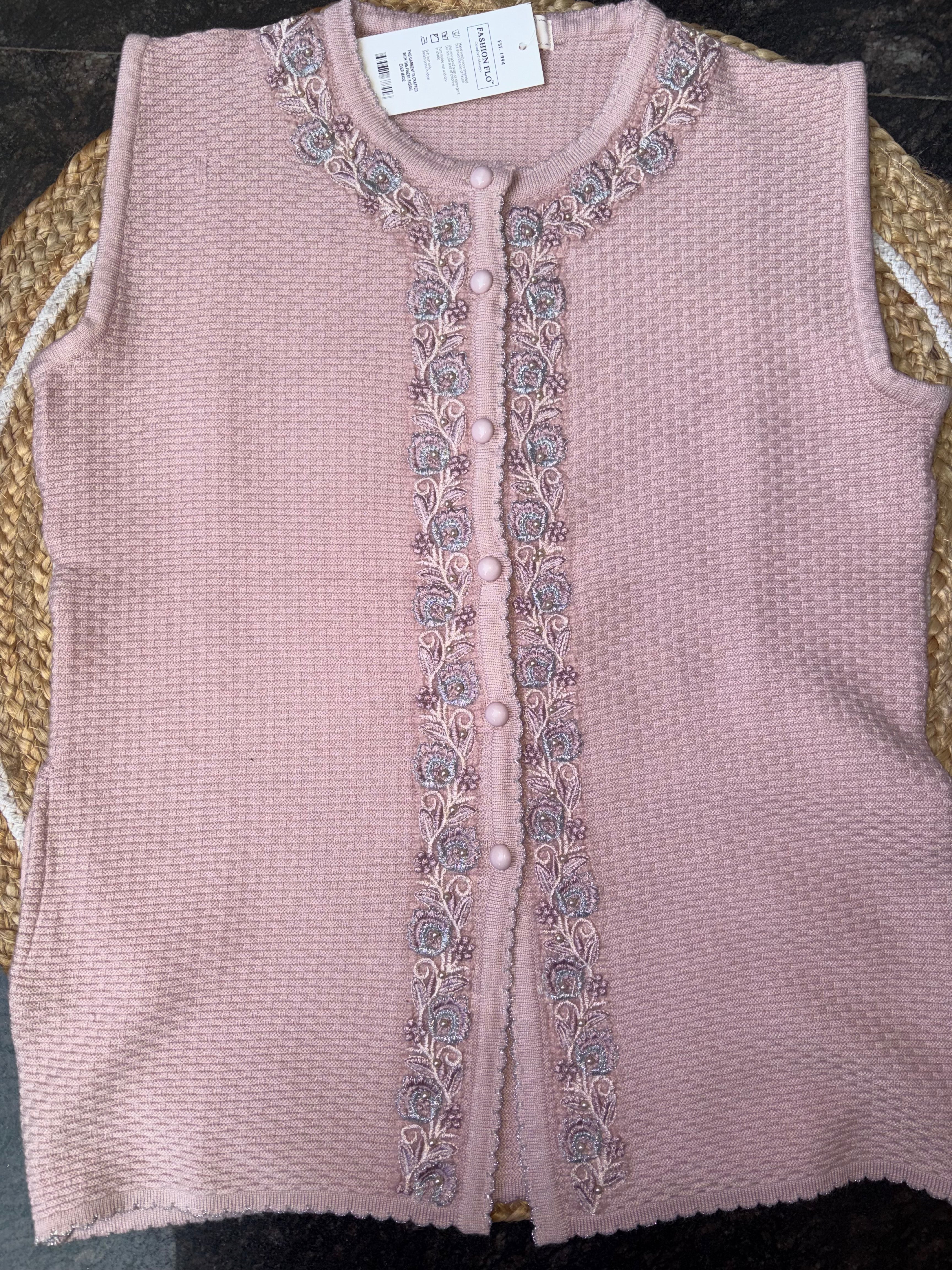 Cute Embroidered Half Sweaters