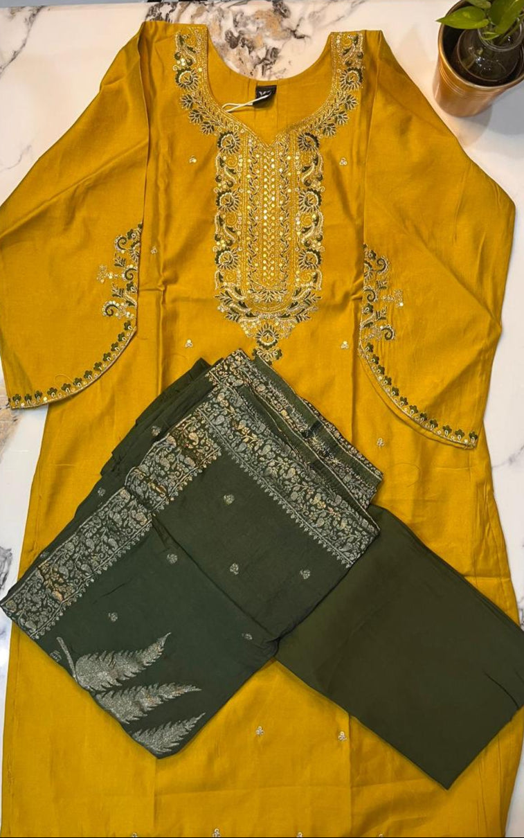 silk suit